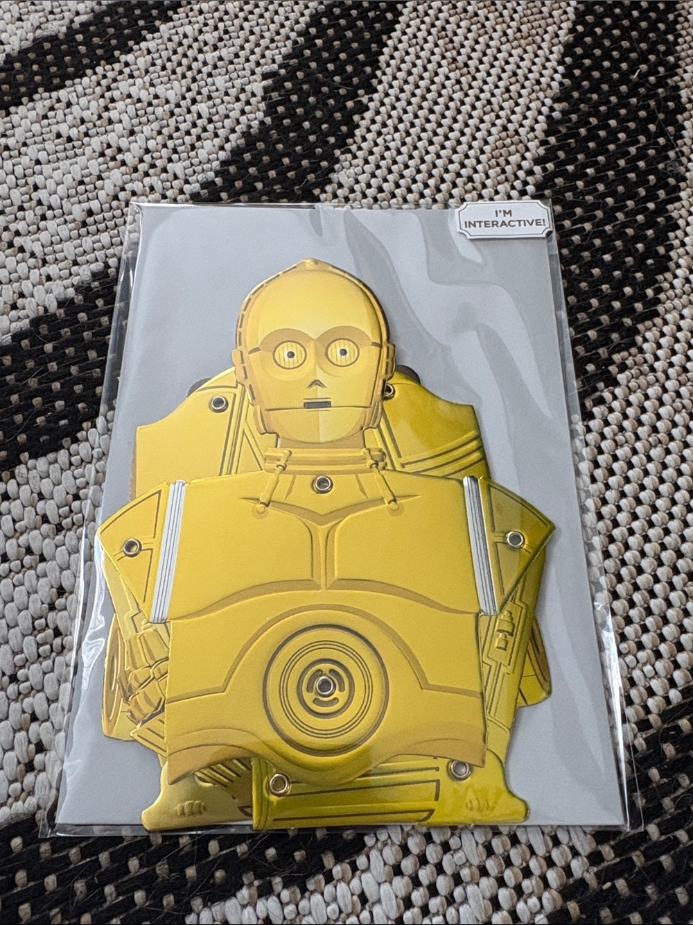 🆕Papyrus-Star Wars C-3PO Greeting Card